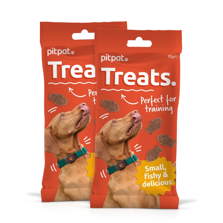 PitPat Training Treats. Perfect for training. Small, fishy & delicious.