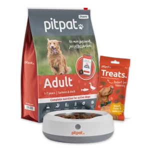 PitPat Food Bundle. Includes, Food, Weighing Bowl and two bags of treats