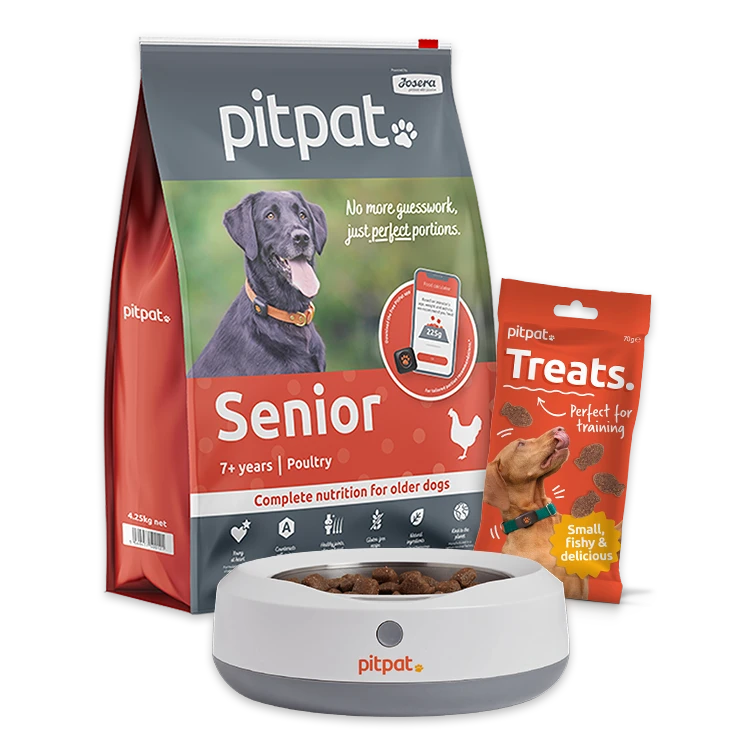 PitPat Food Bundle. Includes, Food, Weighing Bowl and two bags of treats